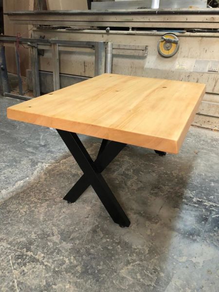 Doğal Naturel Kayın Kütük Orta Sehpa 60x100