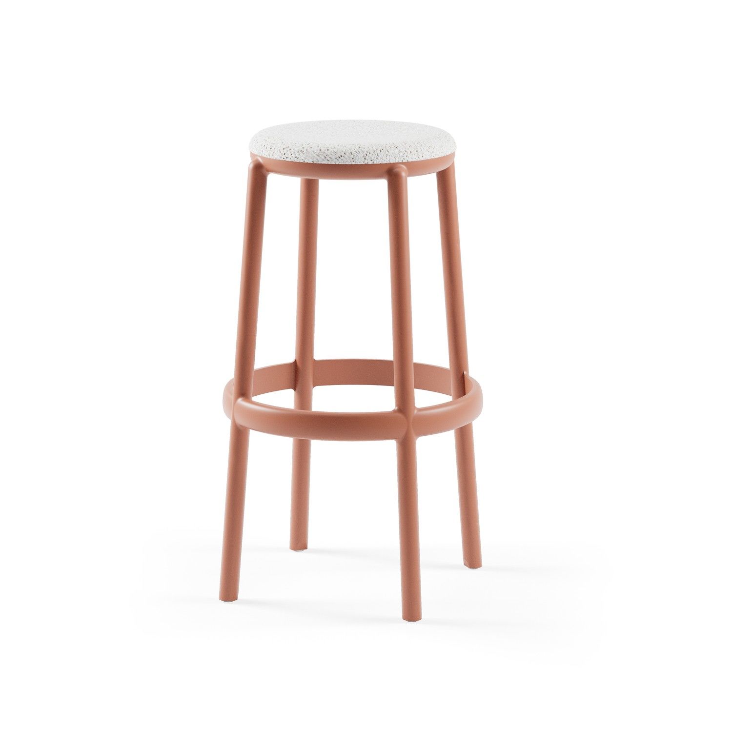 75 cm Mutfak Bar Taburesi Kumaş İstiflenebilir Şık Model