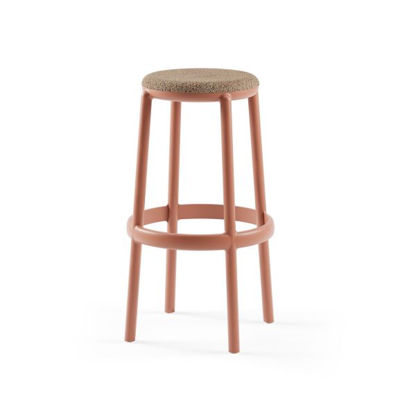 75 cm Otel Bar Taburesi Kumaş İstiflenebilir Model