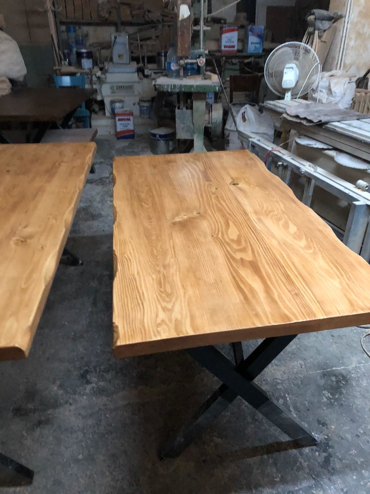 Özel Link Bahar Hanım  1 adet 90x180.cm göknar masa 1 adet 55x65.cm  sehpa göknar ağacı naturel renk