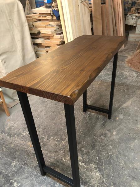 KÜTÜK BAR MASASI CEVİZ RENGİ 120X50.CM