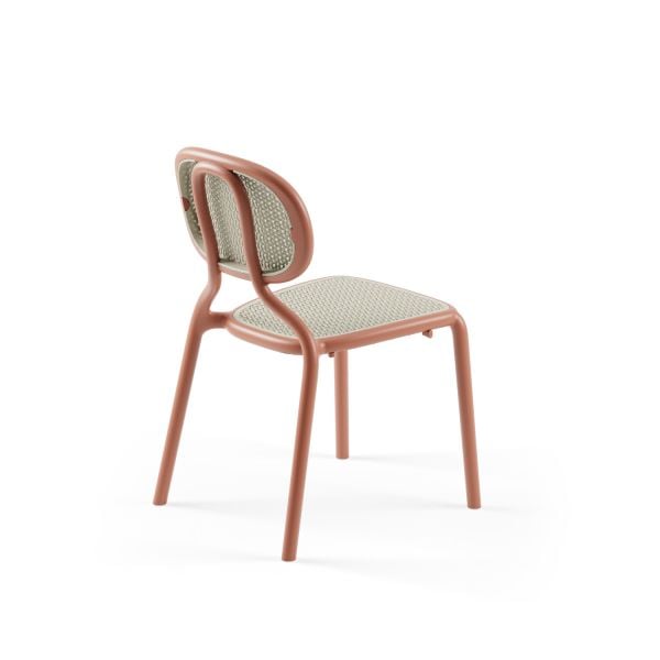 Terrakota-Bej 70x70 Dış Mekan Bahçe Masa Sandalye Seti
