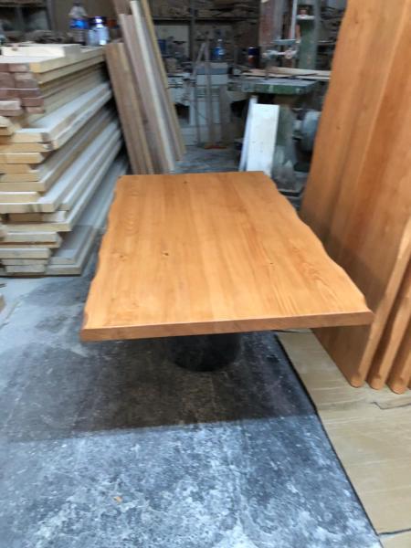 Kütük Masa Üstü Tablası Göknar Ağacı 75x130