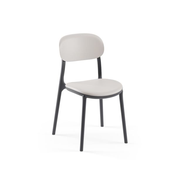 Antrasit Açık Gri Çift Renk Dış Mekan Bahçe Sandalyesi