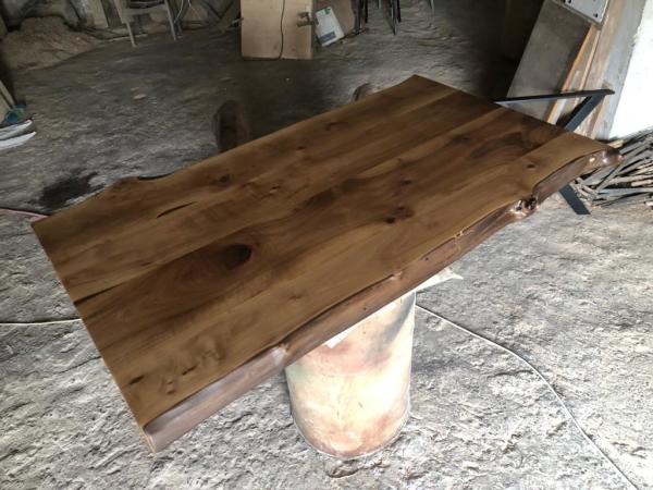 Doğal Naturel Ceviz Ağacı Kütük Masa Üstü Tablası 80x140 cm
