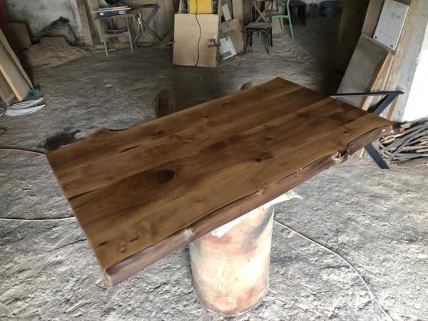 Doğal Naturel Ceviz Ağacı Kütük Masa Üstü Tablası 80x140 cm