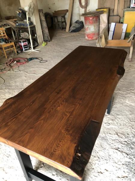 Gürgen Ağacı Ceviz Rengi Bar Masası İmalatı 70x180.cm