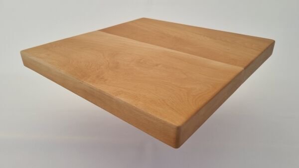 60x60 Masif Kütük Masa Üstü Tabla Kayın Naturel