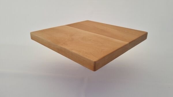 60x60 Masif Kütük Masa Üstü Tabla Kayın Naturel