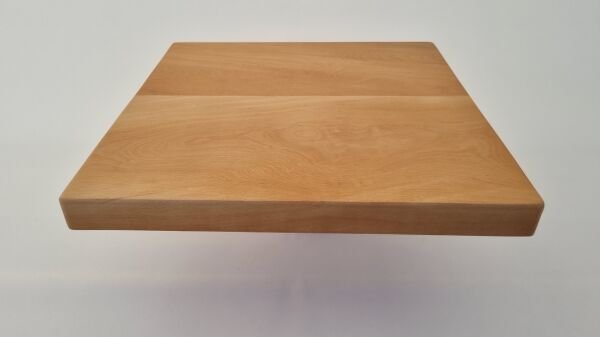 60x60 Masif Kütük Masa Üstü Tabla Kayın Naturel