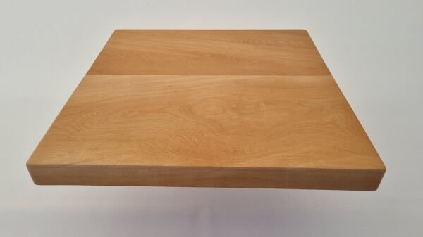 60x60 Masif Kütük Masa Üstü Tabla Kayın Naturel