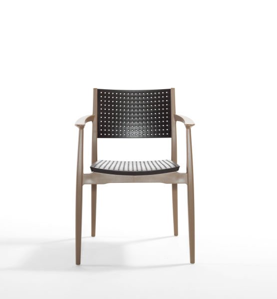 Paris Çöl Kahve Kahverengi Kollu Dış Mekan Bahçe Sandalyesi