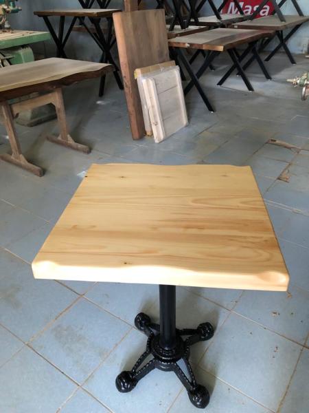 Naturel Kayın Kütük Cafe Masası