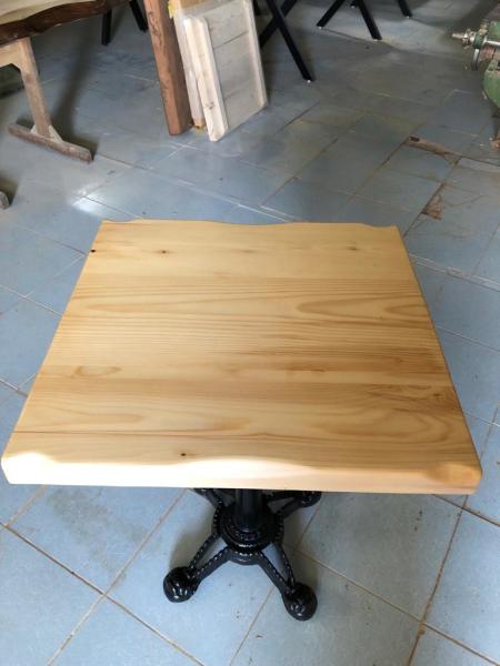 Naturel Kayın Kütük Cafe Masası