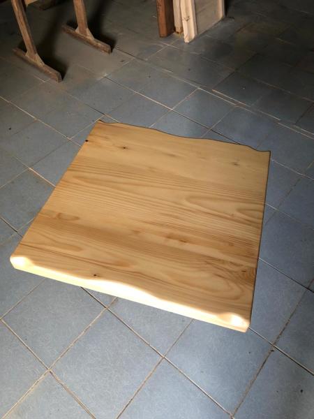 Naturel Kayın Kütük Cafe Masa Üstü Tablası