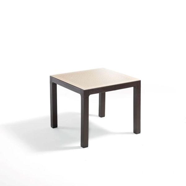 Kahverengi Cappucino 90x90 4 Kişilik Bahçe Masa Takımı