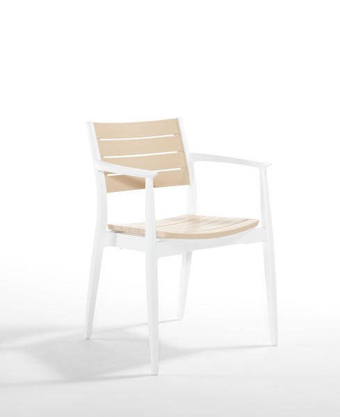 Beyaz Fil Dişi 4 Kişilik Plastik Bahçe Masa Sandalye Seti