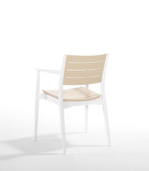 Beyaz Fil Dişi 6 Kişilik Plastik Bahçe Masa Sandalye Takımı