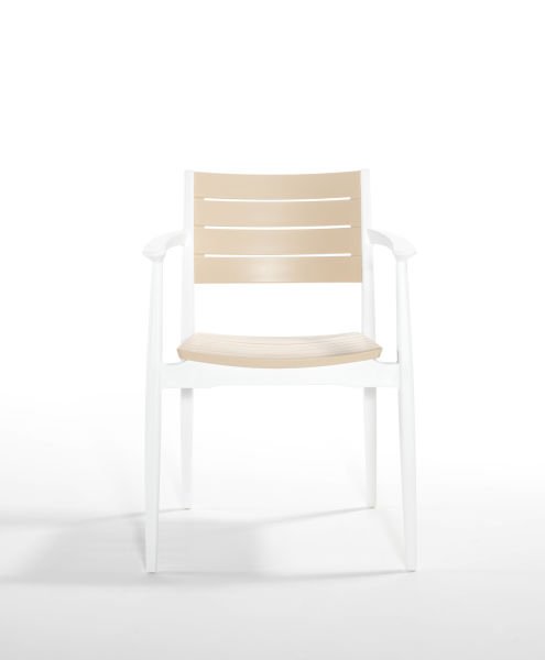 Beyaz Fil Dişi 6 Kişilik Plastik Bahçe Masa Sandalye Takımı