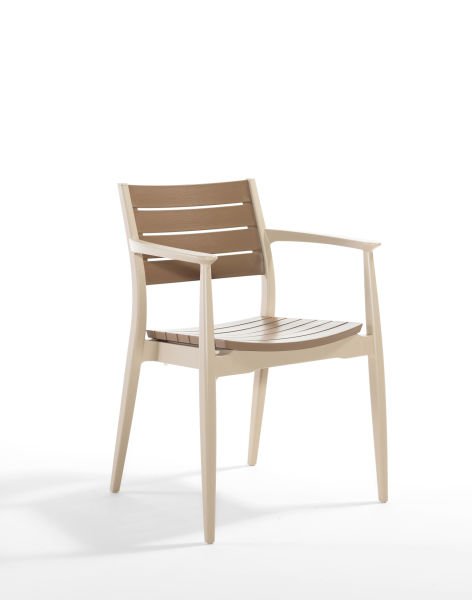 Cappucino Çöl Kahvesi 6 Kişilik Plastik Bahçe Masa Seti