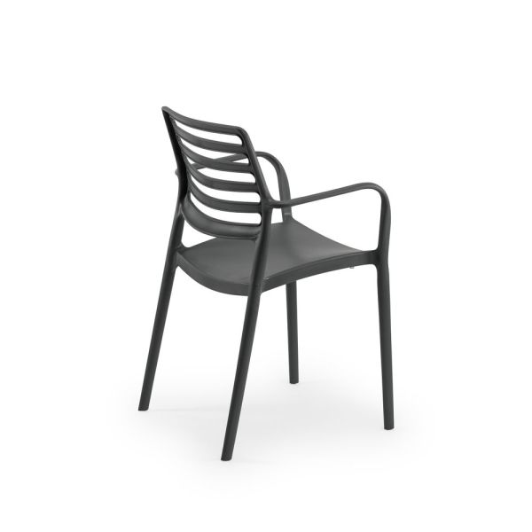 Antrasit 80x80 cm 4 Kişilik Bahçe Masa Sandalye Takımı