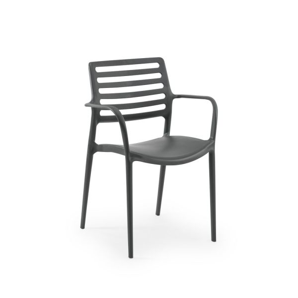 Antrasit 80x80 cm 4 Kişilik Bahçe Masa Sandalye Takımı