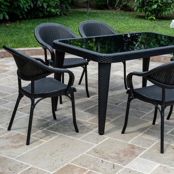 Masa Sandalye Rattan Bahçe Mobilyası