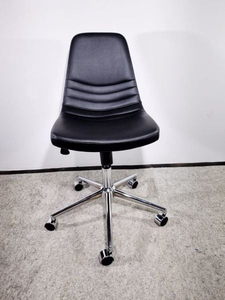 Parker Siyah Deri Ofis Personel Çalışma Sandalyesi
