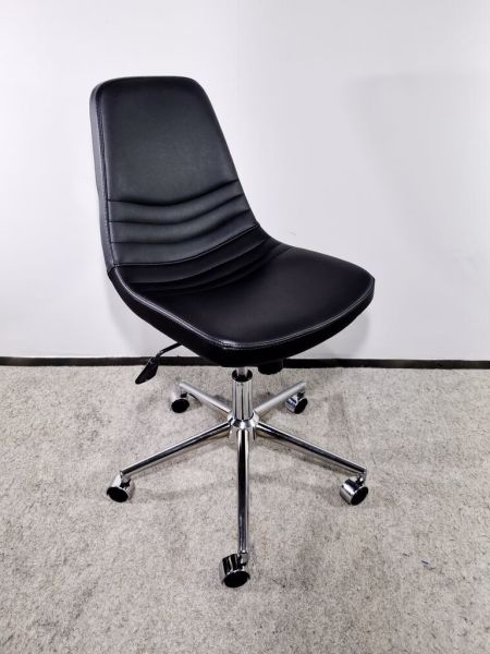 Parker Siyah Deri Ofis Personel Çalışma Sandalyesi