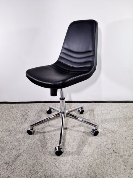 Parker Siyah Deri Ofis Personel Çalışma Sandalyesi