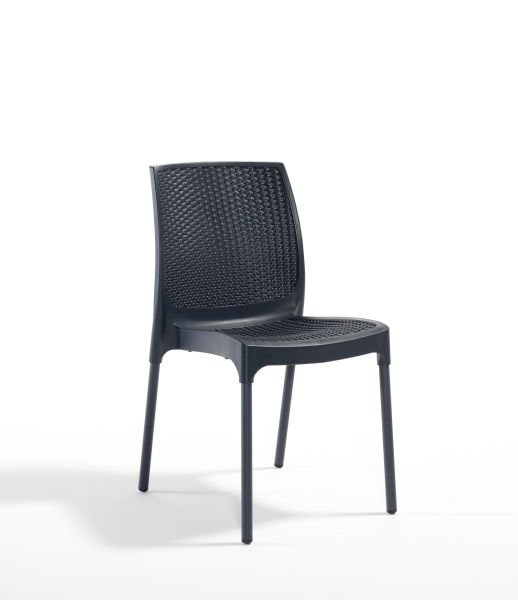 Antrasit Bahçe Masa Sandalye Takımı 4 Kişilik 80x80