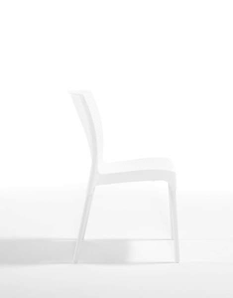 Beyaz Bahçe Masa Sandalye Seti 4 Kişilik 80x80