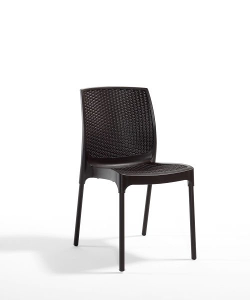 Kahverengi Bahçe Masa Sandalye Takımı 4 Kişilik 80x80