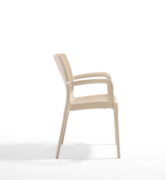 Cappucino Kollu Bahçe Masa Sandalye Takımı 4 Kişilik 80x80