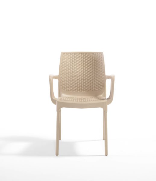 Cappucino Kollu Bahçe Masa Sandalye Takımı 4 Kişilik 80x80