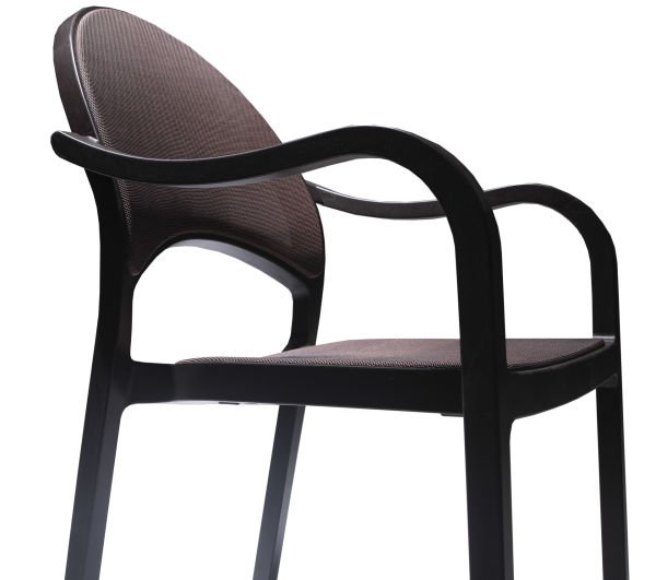 Kahverengi Fileli Bahçe Masa Sandalye Takımı 6 Kişilik