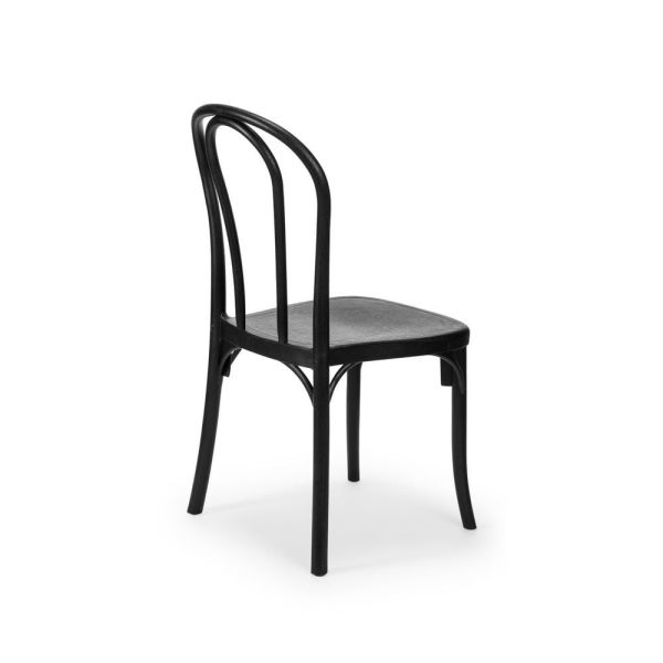 Siyah 2 Kişilik Yuvarlak 60 cm Çapında Dış Mekan Bahçe Masa Sandalye Takımı